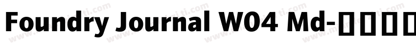 Foundry Journal W04 Md字体转换